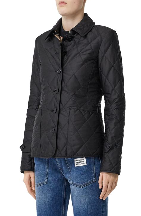 burberry fernleigh quilted coat|fernleigh quilted jacket black.